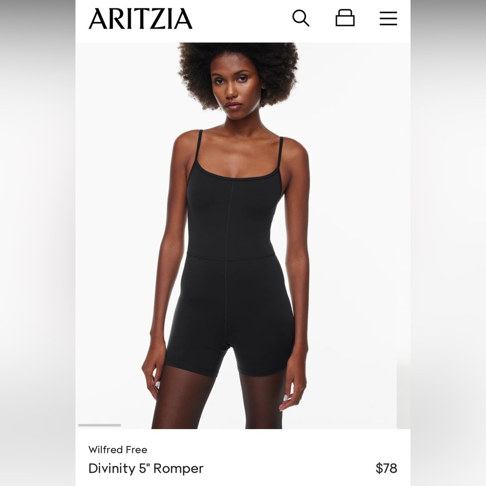 ARITZIA DIVINITY ROMPER 5”